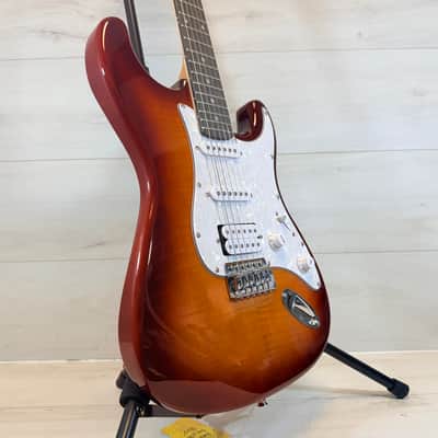 Washburn Sonamaster Deluxe HSS Electric Guitar - Sunburst Flame Maple Top - B-Stock 2022-Present image 1