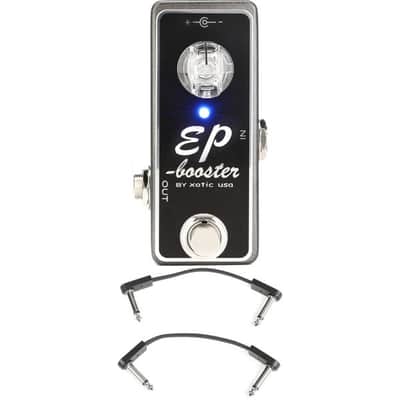 Xotic EP Booster Mini Boost Pedal with 3 Patch Cables image 2