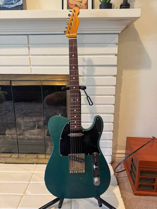 Wildwood Bloomdoom Allparts Telecaster Partscaster 2020 Sherwood Green Nitro Light Relic image 1