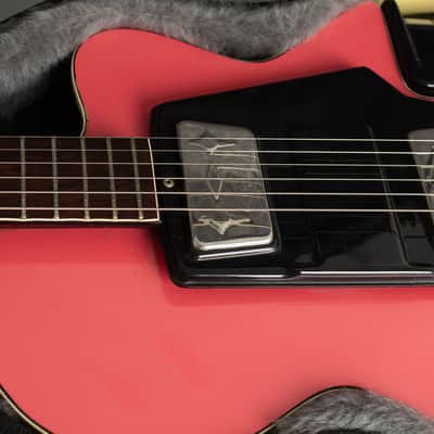 Wandre Soloist Semi-Hollow Body Electric Guitar (1964), black tolex hard shell case. image 16