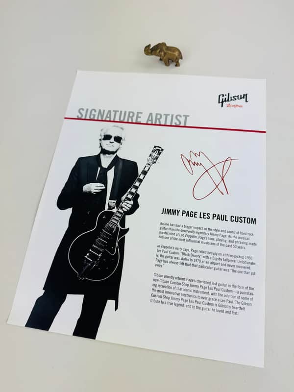 Gibson Custom Jimmy Page Les Paul Custom Flyer 2008 image 1