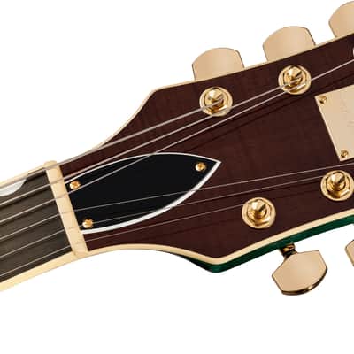 Gretsch Broadkaster Jr. LX Figured Center Block w/ String-Thru Bigsby and Gold Hardware, Ebony Fingerboard, Tropic Aura image 5