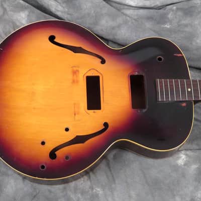 1957 Gibson ES-125 D Vintage Project Husk - Sunburst - Rare Double Pickup Model image 5
