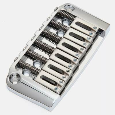Hipshot Ibanez Gibraltar Replacement Hi-Mass Bridge 6-String, CHROME 4IBG06C image 2