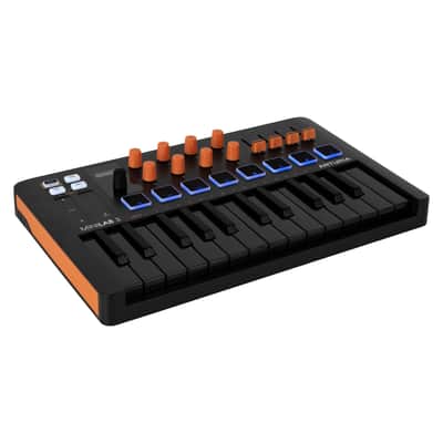 Arturia MiniLab 3 - Universal MIDI Controller for Music Production, with All-in-One Software Package - 25 Keys, 8 Multi-Color Pads - Orange Edition image 3