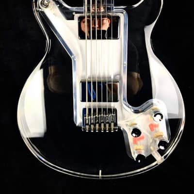 Electrical Guitar Company Aaron Turner Signature Baritone Guitar (2018) – Transparent Acrylic – 27.5” – Drop A# – w/ Original Case 2018 - Acrylic image 6