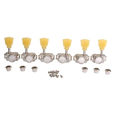 Brio 3 x 3 Pro Vintage Hybrid Style Keystone Button Nickel - Cream Button image 1