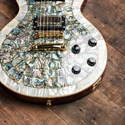 Wolf WLP 750T Special Edition Electric Guitar Abalone w/Hard Case image 3