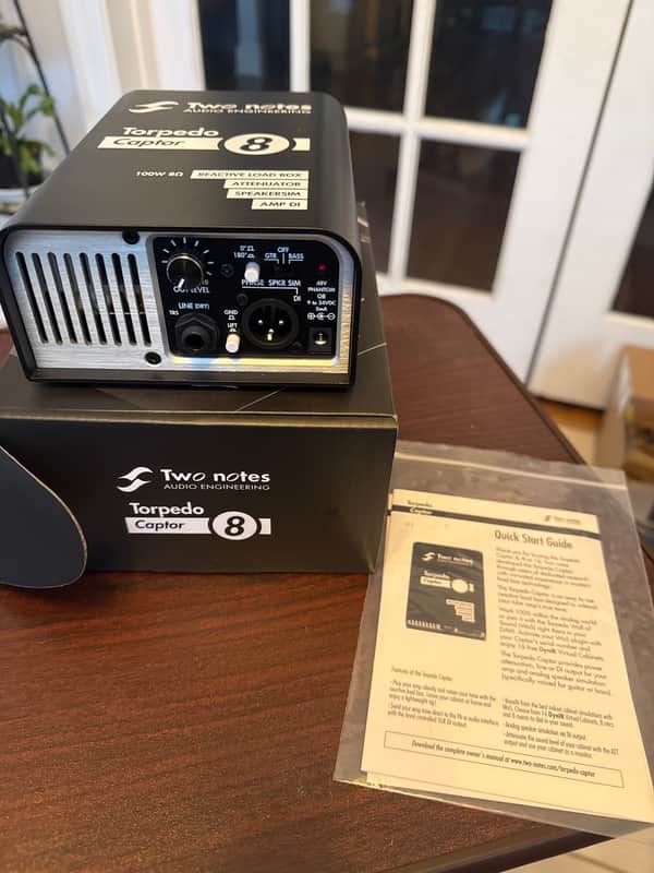 Two Notes Torpedo Captor Loadbox/Attenuator/DI - 8 Ohm 2010s - Black image 1