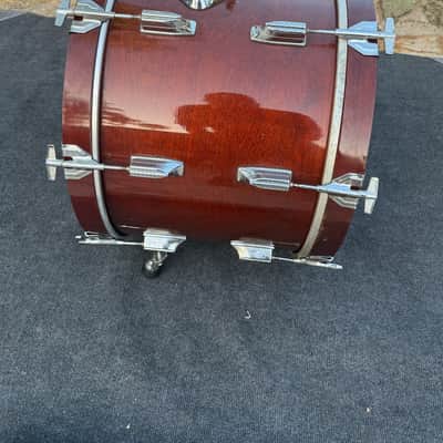 Rare 1980's vintage Tama Superstar 20x14 Bass Drum Super Mahogany image 9