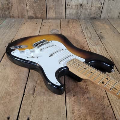 Fender 1955 Stratocaster Sunburst One-Piece Ash Body Excellent image 11