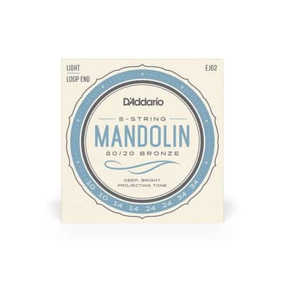 D'Addario 10-34 Light 80/20 Bronze 8 String Mandolin Strings - EJ62 image 3