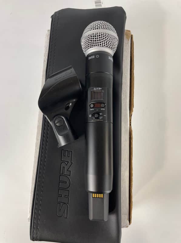 Shure SLXD2+/SM58 Handheld Wireless Microphone Transmitter with SM58 Capsule imagen 1