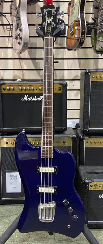 DEARMOND BY GUILD JET-STAR 80'S BASS GUITAR, BLUE, MADE IN KOREA, USED image 1
