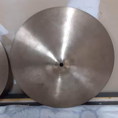 A. Zildjian 14" Canadian Hollow Logo New Beat Hi-Hat Cymbals (Pair) 1970s image 7