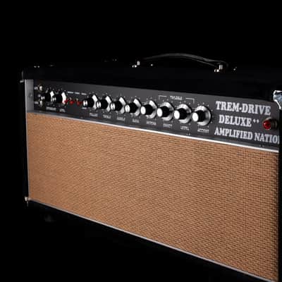 Pre-Owned Amplified Nation Trem-Drive Deluxe 50-Watt Guitar Amp Head - Black Suede image 4