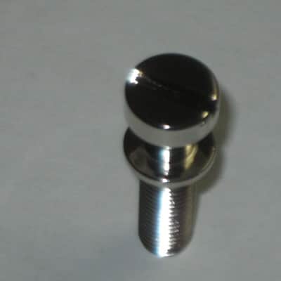 one pair of rarely handled, near A+ genuine Gibson Nickel STUDS, also called Mounting Pieces (NO anchors) for PTTP-015 Nickel Stop Bar Tail piece (Stop Bar Tailpiece NOT included) nickel finish (ninc alloy metal) image 9