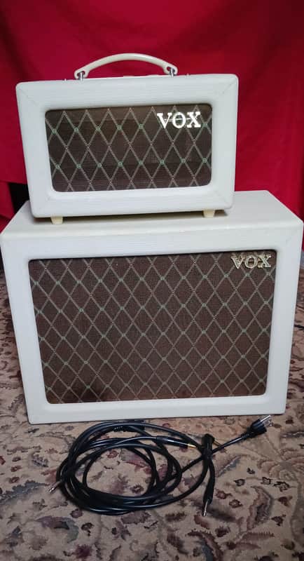 Vox AC4TVH 4-Watt 1x12" Mini Guitar Amp Half Stack with V112TV Cabinet 2009 - 2019 - Tan image 1