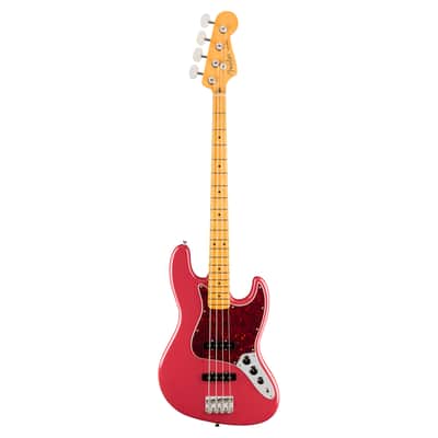 Fender American Professional Classic Jazz Bass - Faded Dakota Red w/Maple FB image 2