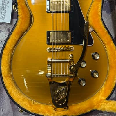 Gibson Custom Shop 1968 Les Paul Custom Double Gold Bigsby Murphy Ultra Light Aged New Unplayed Auth Dlr 10lb 8oz #968 image 9
