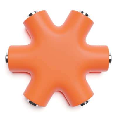 ExcelValley [Orange] Mono Patch Cable Splitter Hub 6 Port 5 Way TS 3.5mm 1/8" Modular Synth Eurorack image 4