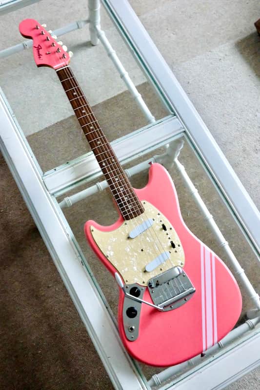 Fender Competition Pink Left-Handed Mustang image 1