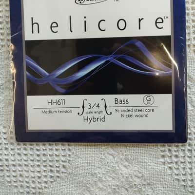 D'Addario Helicore 3/4 Hybrid Bass Strings - Medium Tension image 10