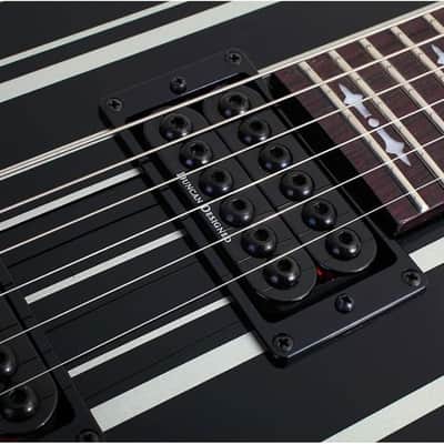 Schecter 6 String Solid-Body Electric Guitar, Gloss Black (1739) image 5