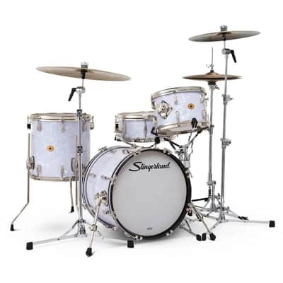Slingerland Radio King 4pc Drum Set 18/12/14/14 White Marine Pearl