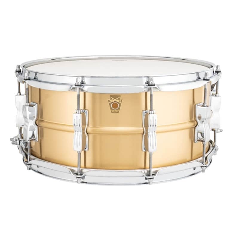 Ludwig LZ654BM Acro Bronze 6.5x14" 10-Lug Snare Drum with P86C Strainer image 1