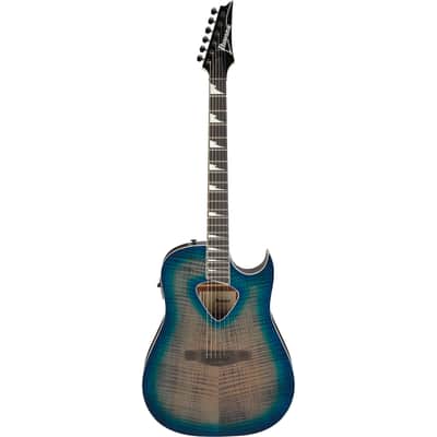 Ibanez ALT50FA ALT Acoustic Electric Guitar - Blue Doom Burst image 2