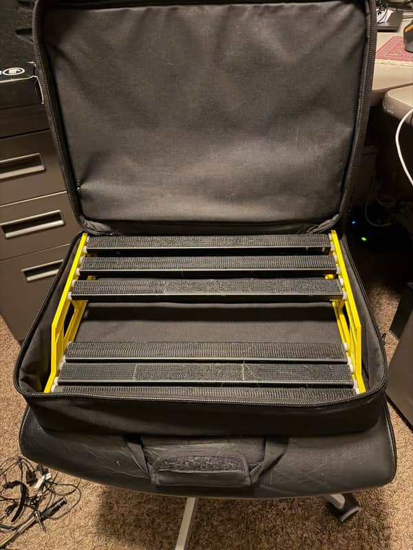 NuX NPB-L Bumblebee Large Pedal Board with Soft Case 2010s - Black / Yellow image 1