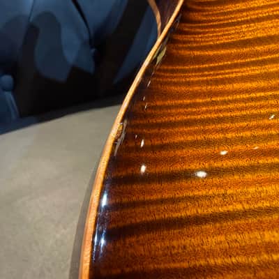 Paul Reed Smith (PRS) 2020 Wood Library Hollowbody II Piezo 10-Top Black Gold Burst Pattern Neck [20 0307130] (05/05) image 16