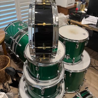 Noble&Cooley 5x14 SS Classic Solid Shell Snare Drum - Black Laquer image 15