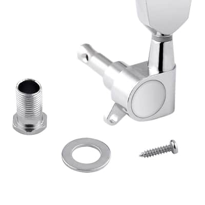 Guitar String Tuning Pegs Tuners Tuning Keys Machine Heads Tuning Machines Vintage Keystone Style 3L 3R for Electric Guitar or Acoustic Guitar Parts Accessories Chrome. image 3