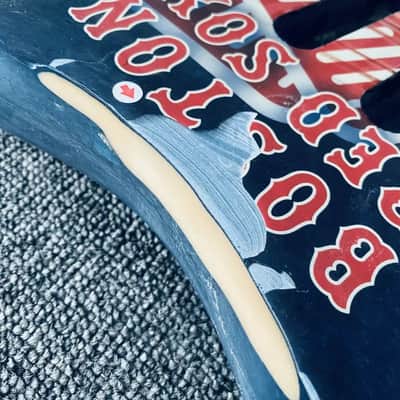 SSH Basswood Bostom Red Sox Custom Guitar Body image 5