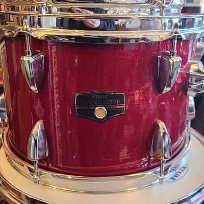 Tama Imperialstar Drum Set 10" / 12" / 16" / 22" / 4.5x14" 5pc. Kit Red Sparkle image 3