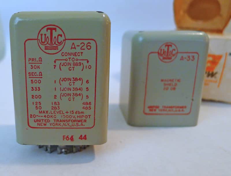 UTC A 26 Transformer with A 33 Shield for Universal Audio 1008