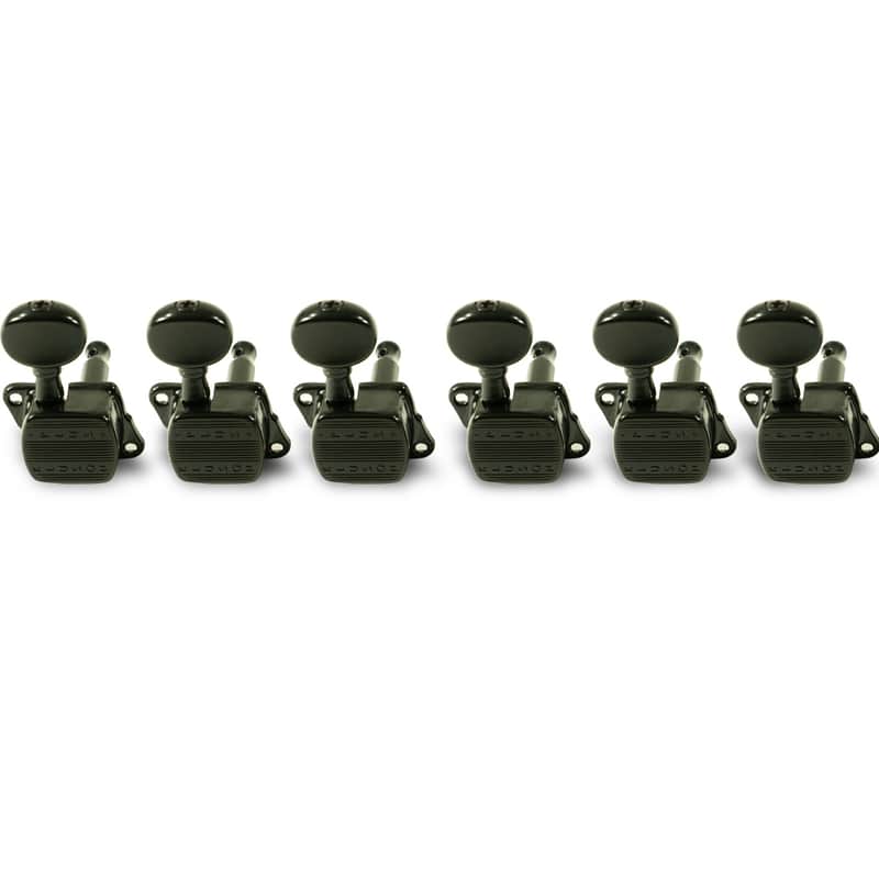 Kluson Plus Series 6 In Line Tuning Machines Black Upgrade for your Epiphone and Squier Guitar image 1