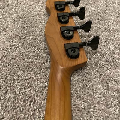 Warmoth Tele Bass Neck (Roasted Maple with Slim Taper) with Schaller BM Light Bass Tuners image 5