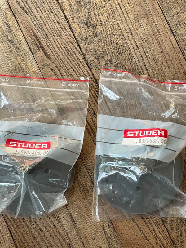 STUDER -1.067.688.00 -NOS PAIR -SPOOL SUPPORT/TAPE PLATES image 1
