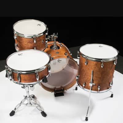 Gretsch Catalina Club 4 Piece Shell Pack (18/12/14/14SN) Satin Walnut Glaze image 4