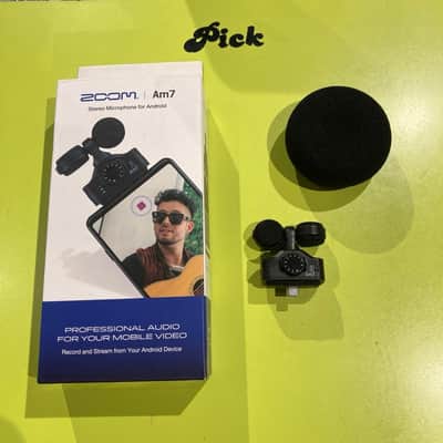 Zoom AM7 Stereo USB-C Microphone for Android Devices 2020 - Present - Black image 1
