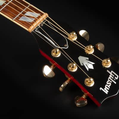 2014 Gibson Limited Edition Hummingbird Quilt - Heritage Cherry Sunburst | USA Bozeman Custom Dreadnought Acoustic Guitar L.R. Baggs Pickup | OHSC image 9
