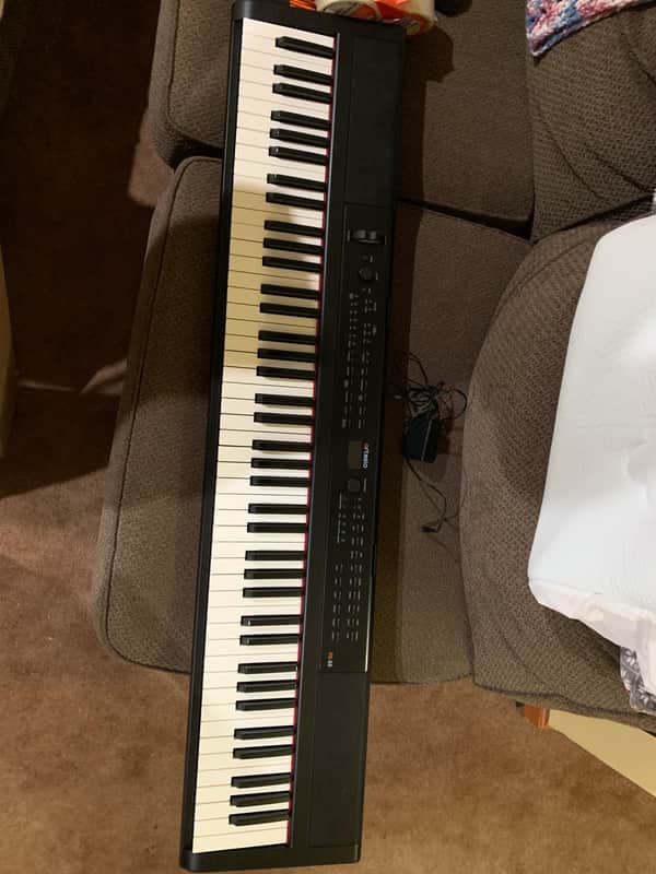 Artesia Artesia PE-88 Piano 88-Key Digital Keyboard Semi-Weighted Action Speakers - Black image 1