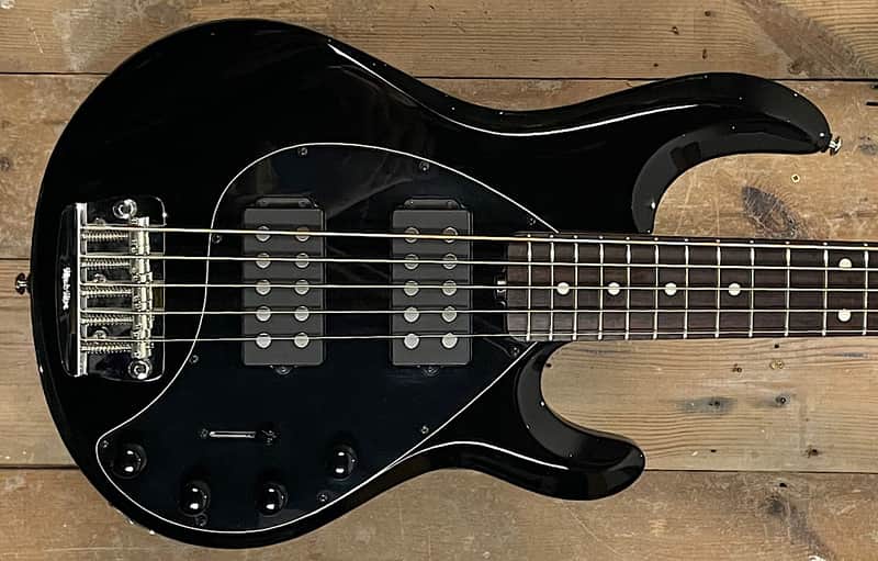 Ernie Ball Music Man StingRay 5 HH with Rosewood Fretboard 1999 - 2018 - Black image 1
