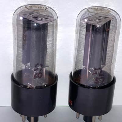 1953 Raytheon 5Y3GT JAN Mil-Spec Rectifier Tubes, Matched Pair, Tested, Matched Codes image 3