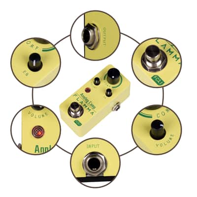 Flamma FC21 Compress Pedal with Smooth Attack and Decay True Bypass,price include the import duty for US buyer image 6