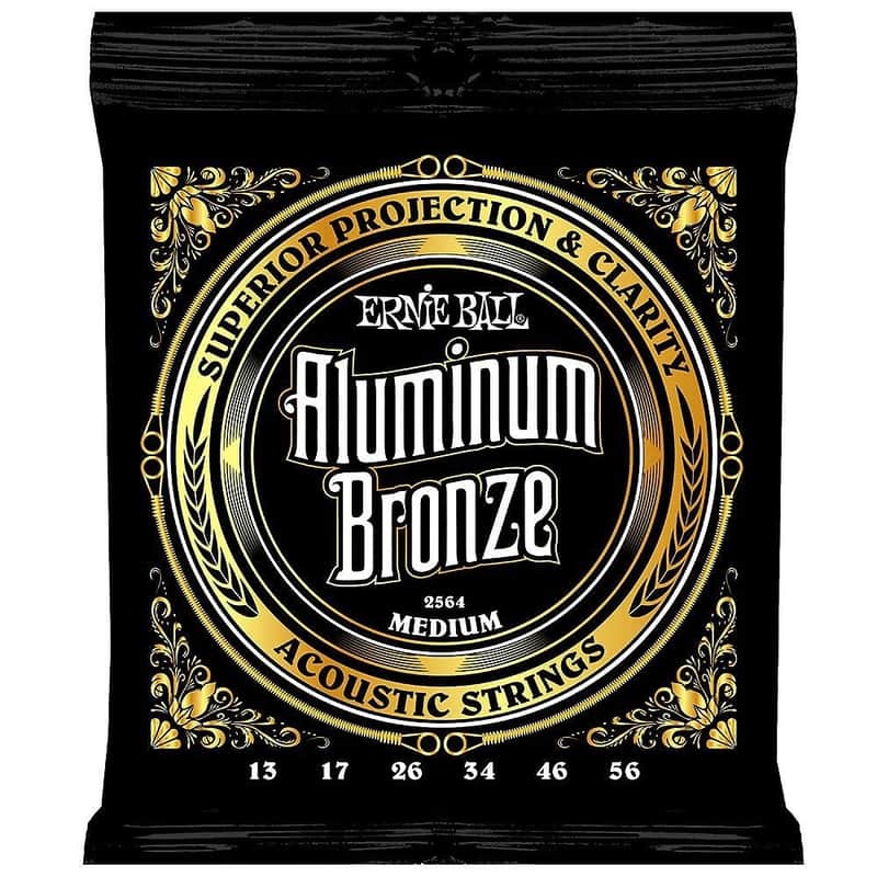 Ernie Ball 2564 Aluminum Bronze Medium Acoustic Guitar Strings, .013 - .056 image 1