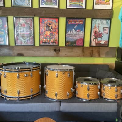 Ludwig Standard Gold Astro Drum Kit 4 Piece 1971 image 4